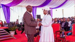 Former deputy president Rigathi Gachagua with his spouse, Pastor Dorcas Rigathi.